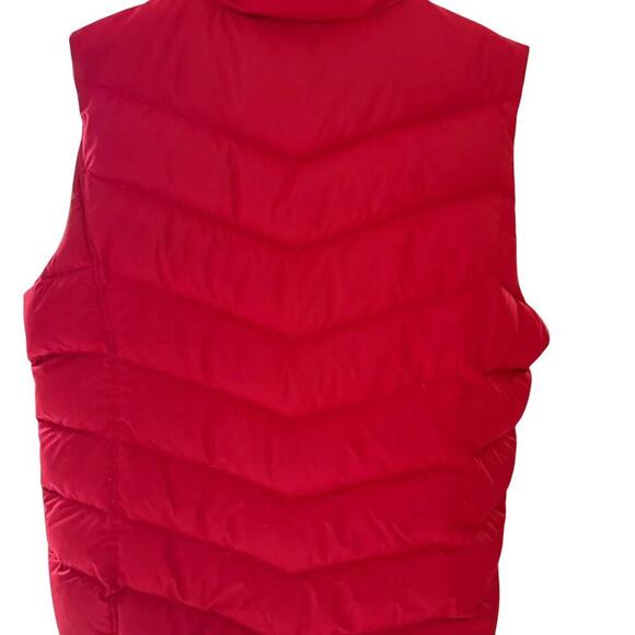 Lands' End Sz 1X Red Winter Puffer Vest Women's - Picture 3 of 6